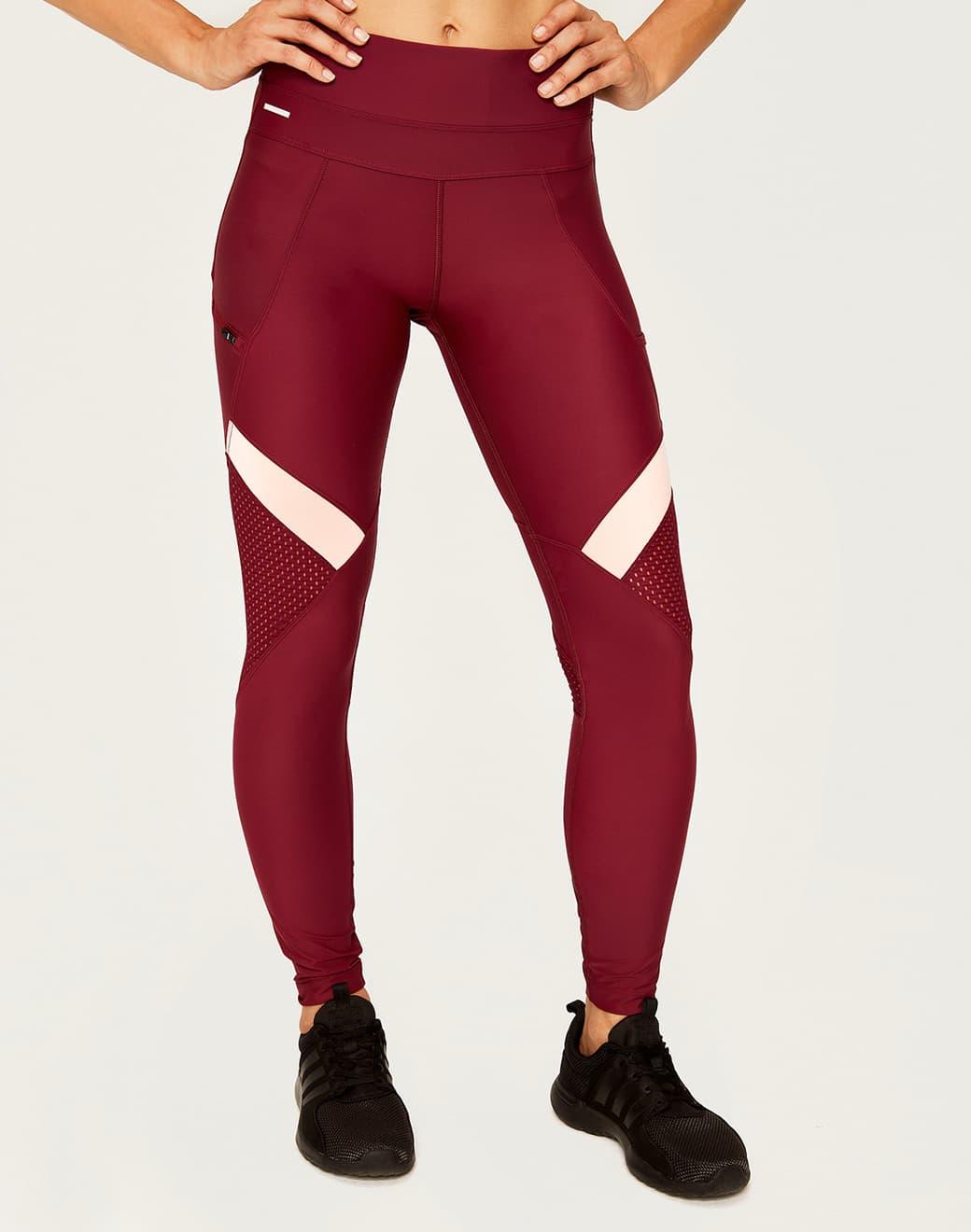 Lole Burst Edition Legging Dark Berry Spor Tayt