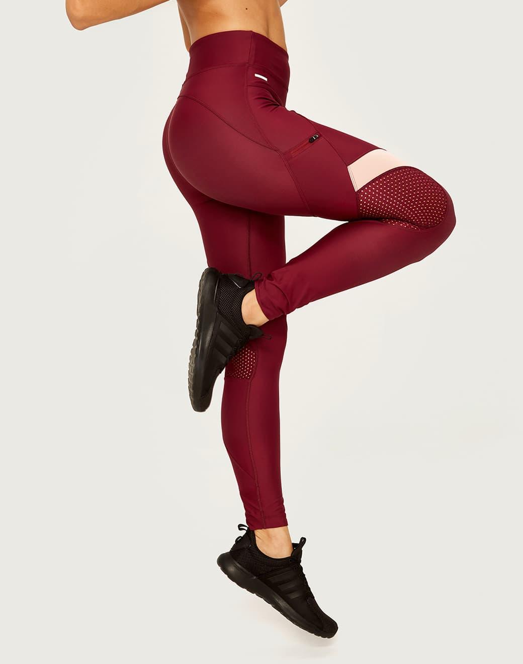 Lole Burst Edition Legging Dark Berry Spor Tayt