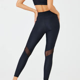 Onzie Cadence Legging Black Rib Transparan Tayt
