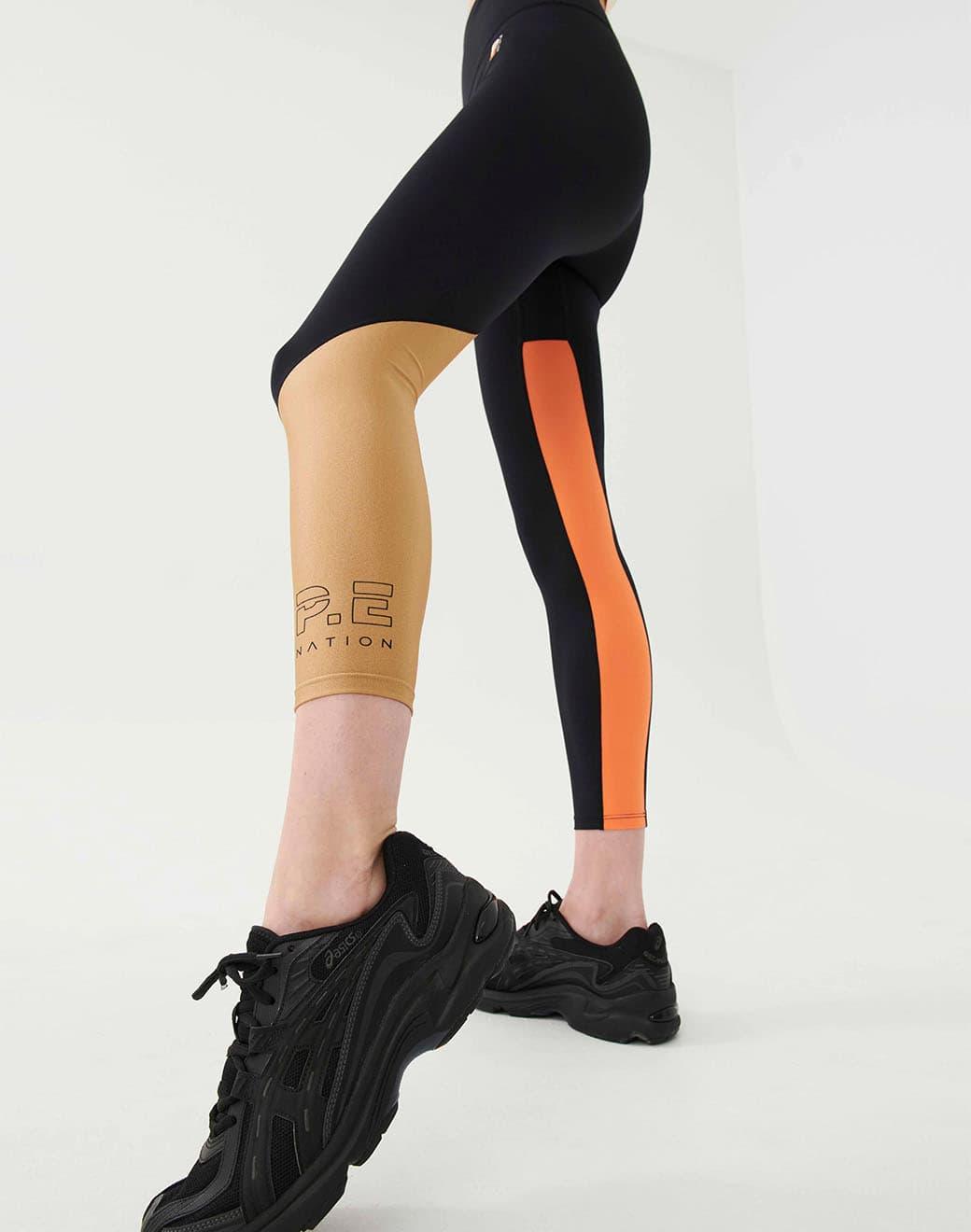 P.E Nation Comeback Legging in Black Spor Tayt