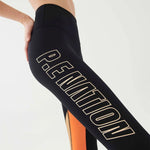 P.E Nation Comeback Legging in Black Spor Tayt