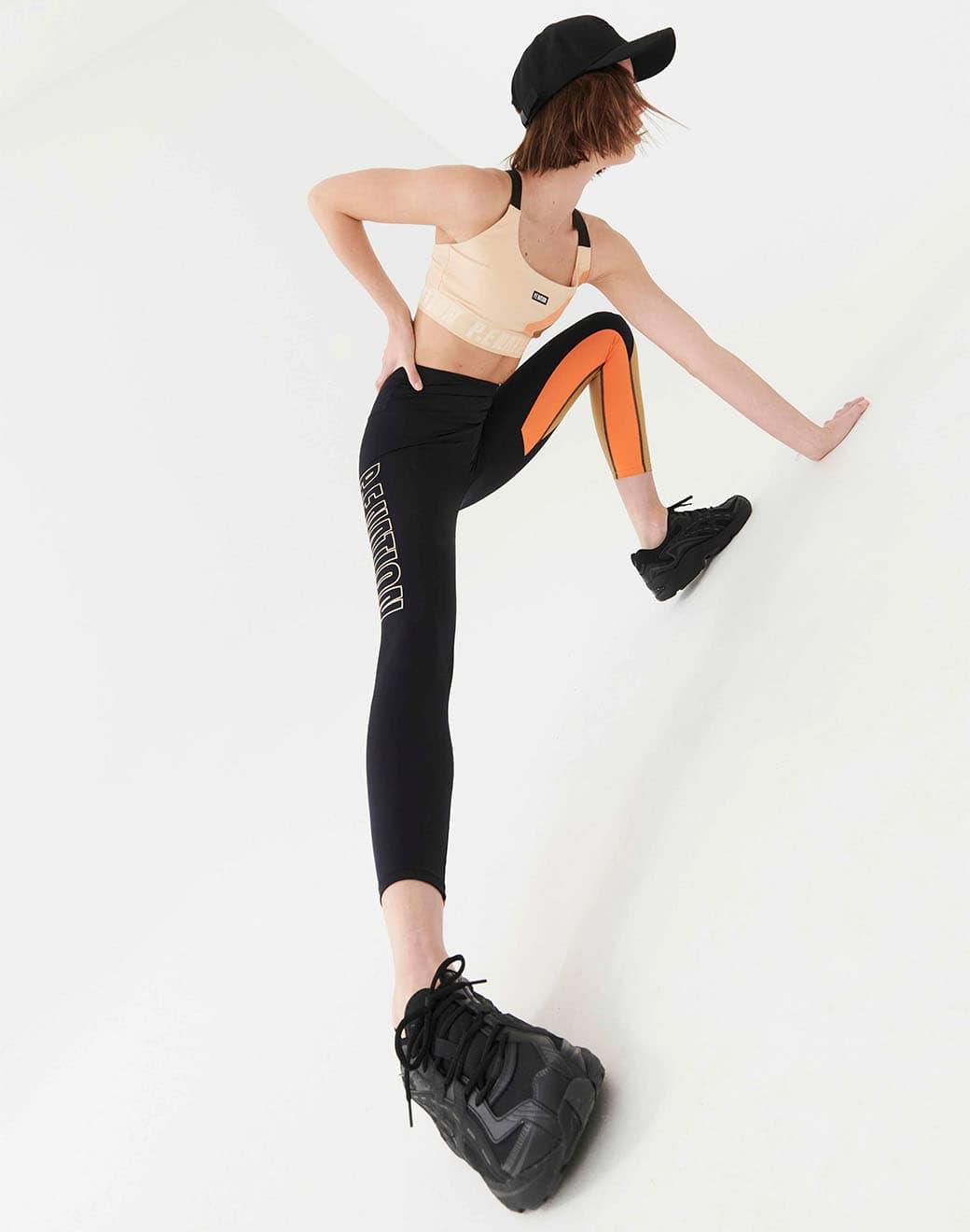 P.E Nation Comeback Legging in Black Spor Tayt