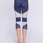 Onzie Cut Out Capri Stripe Combo Spor Tayt