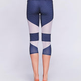 Onzie Cut Out Capri Stripe Combo Spor Tayt