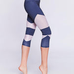 Onzie Cut Out Capri Stripe Combo Spor Tayt