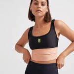 P.E Nation Diamond Press Sports Bra in Black Spor Sütyeni