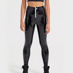 P.E Nation Diver Patent Legging in Black Tayt