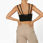 Lorna Jane Elements Recycled Cropped Active Bra Tank Combo Büstiyer