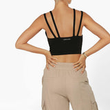 Lorna Jane Elements Recycled Cropped Active Bra Tank Combo Büstiyer