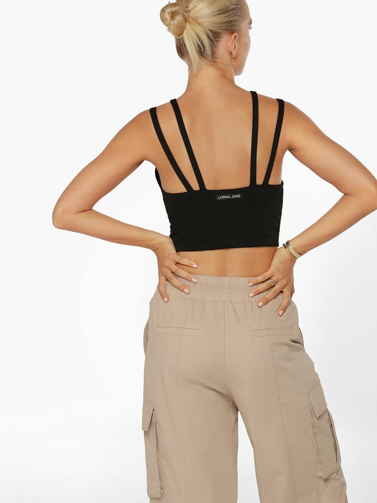 Lorna Jane Elements Recycled Cropped Active Bra Tank Combo Büstiyer