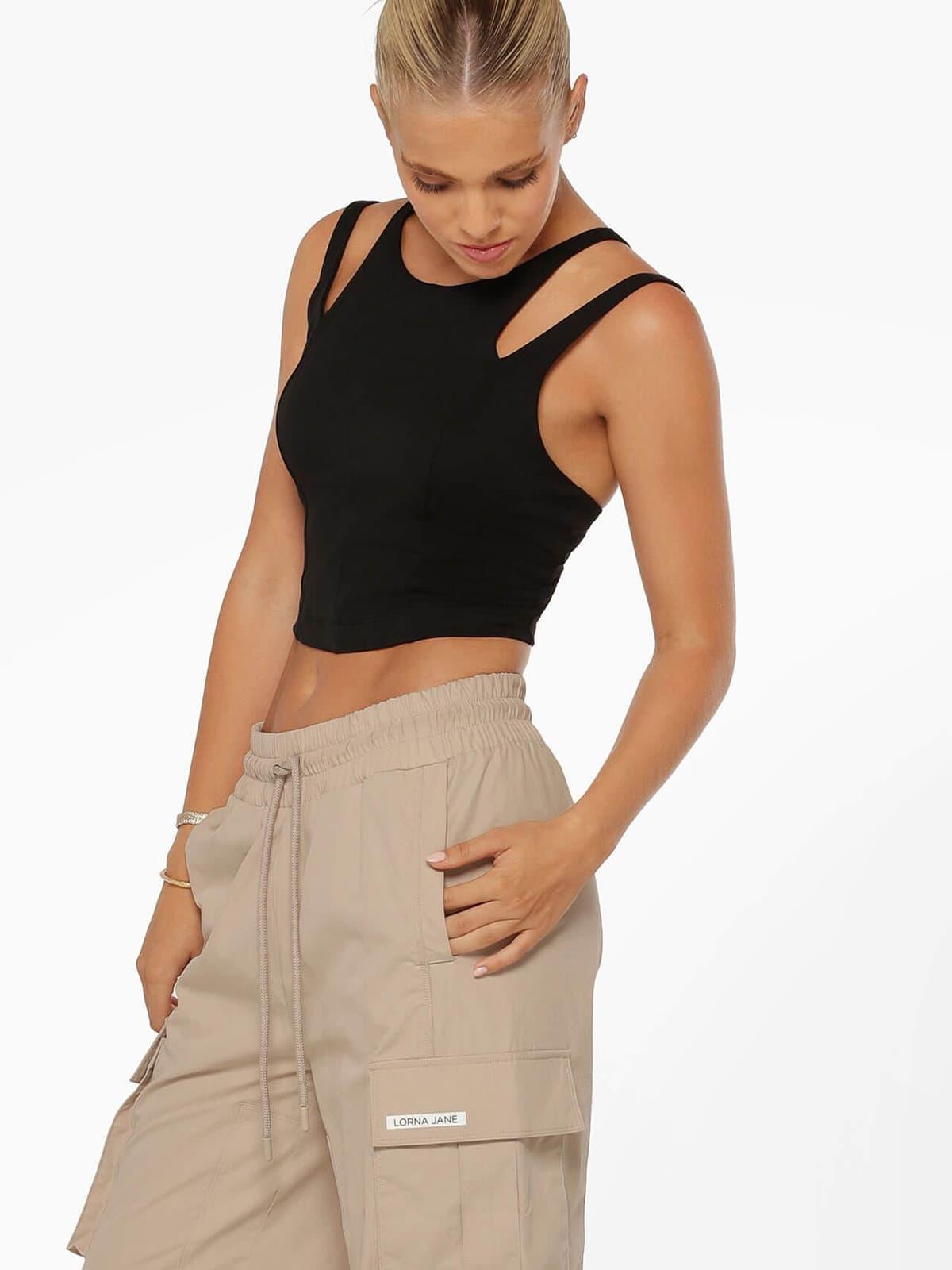 Lorna Jane Elements Recycled Cropped Active Bra Tank Combo Büstiyer