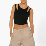 Lorna Jane Elements Recycled Cropped Active Bra Tank Combo Büstiyer