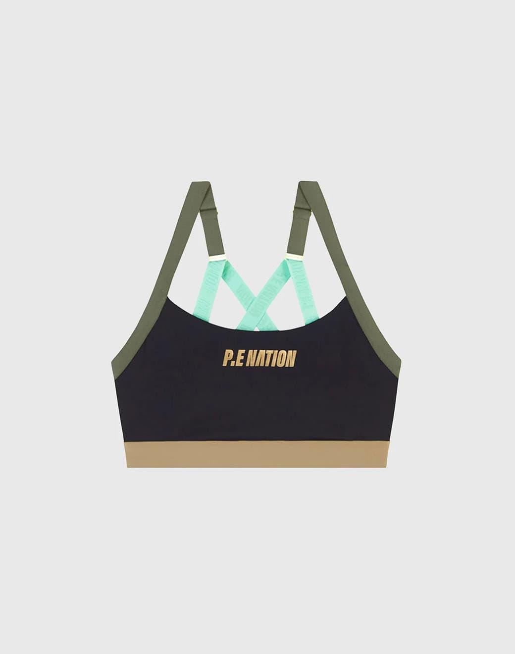 P.E Nation Elevate Sports Bra in Black Spor Sütyeni