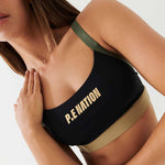 P.E Nation Elevate Sports Bra in Black Spor Sütyeni