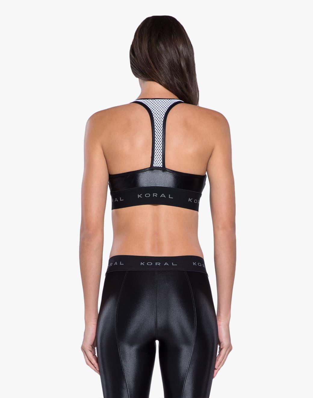 Koral Emblem Infinity Versatility Bra Black Sporcu Sütyeni