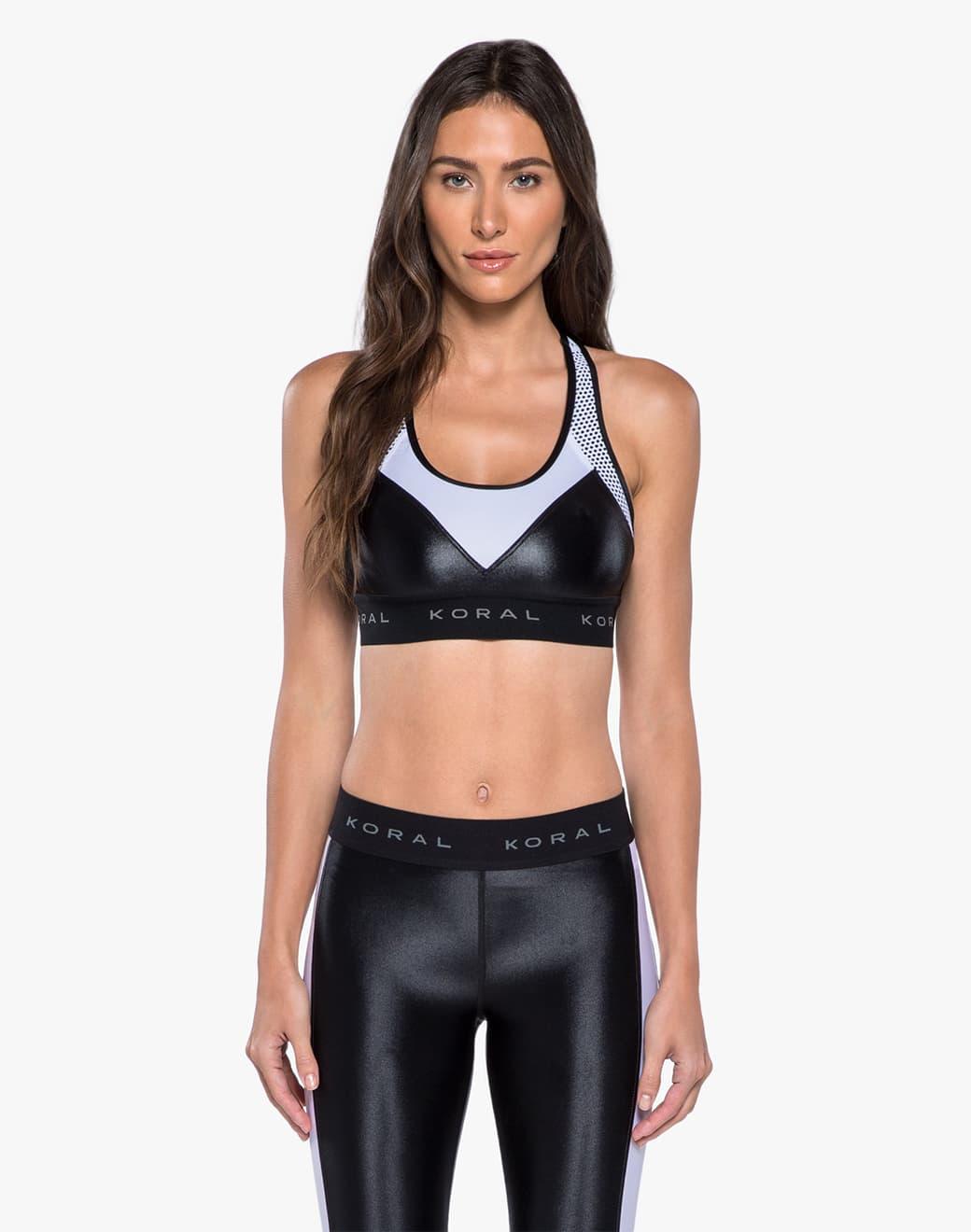 Koral Emblem Infinity Versatility Bra Black Sporcu Sütyeni