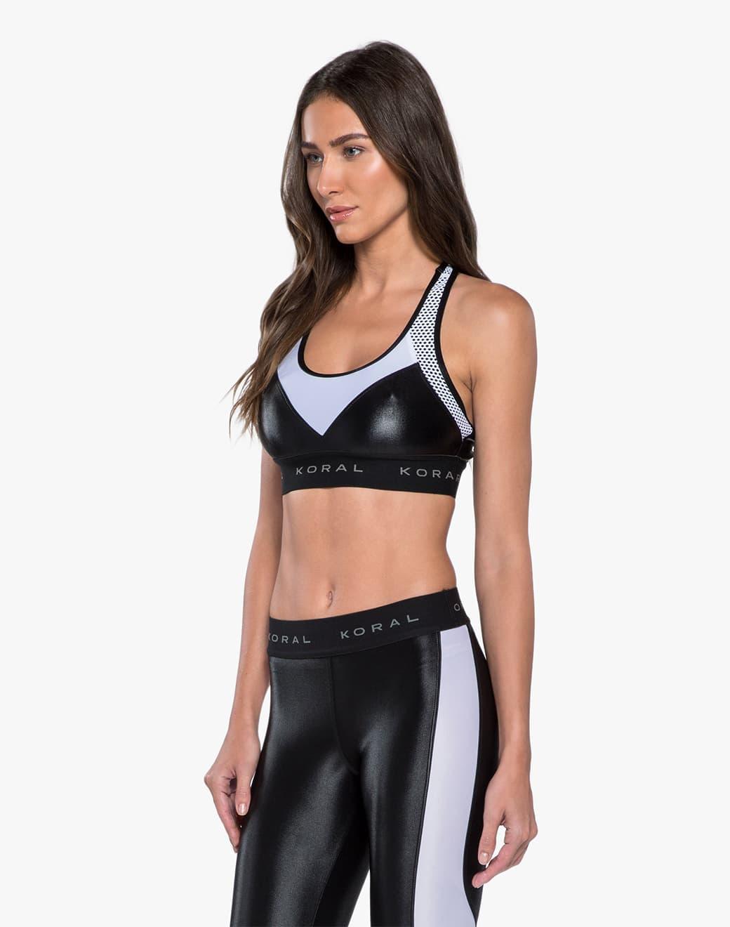 Koral Emblem Infinity Versatility Bra Black Sporcu Sütyeni