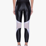 Koral Emblem Mid Rise Crop Black Spor Tayt