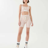 P.E Nation Extra Time Short in Print Biker Tayt