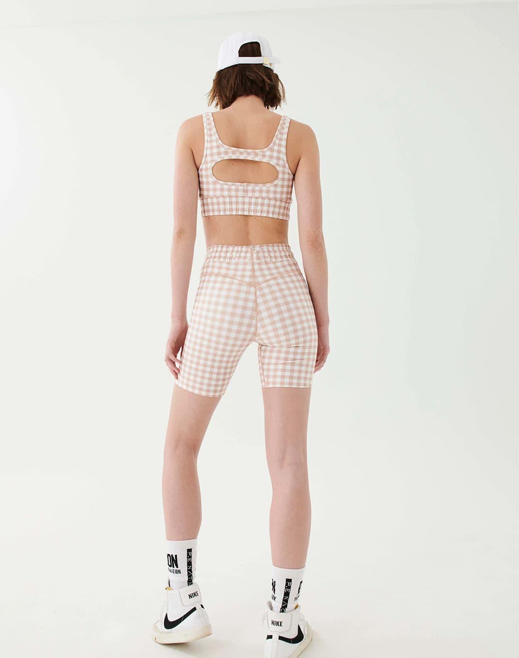 P.E Nation Extra Time Short in Print Biker Tayt