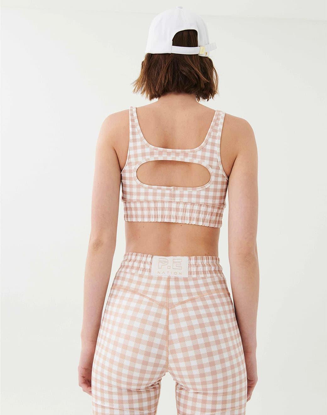 P.E Nation Extra Time Sports Bra in Print Spor Sütyeni