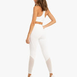 Koral Focus High Rise Black Out Legging Beyaz Tayt