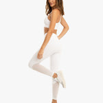 Koral Focus High Rise Black Out Legging Beyaz Tayt
