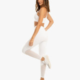 Koral Focus High Rise Black Out Legging Beyaz Tayt