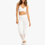 Koral Focus High Rise Black Out Legging Beyaz Tayt