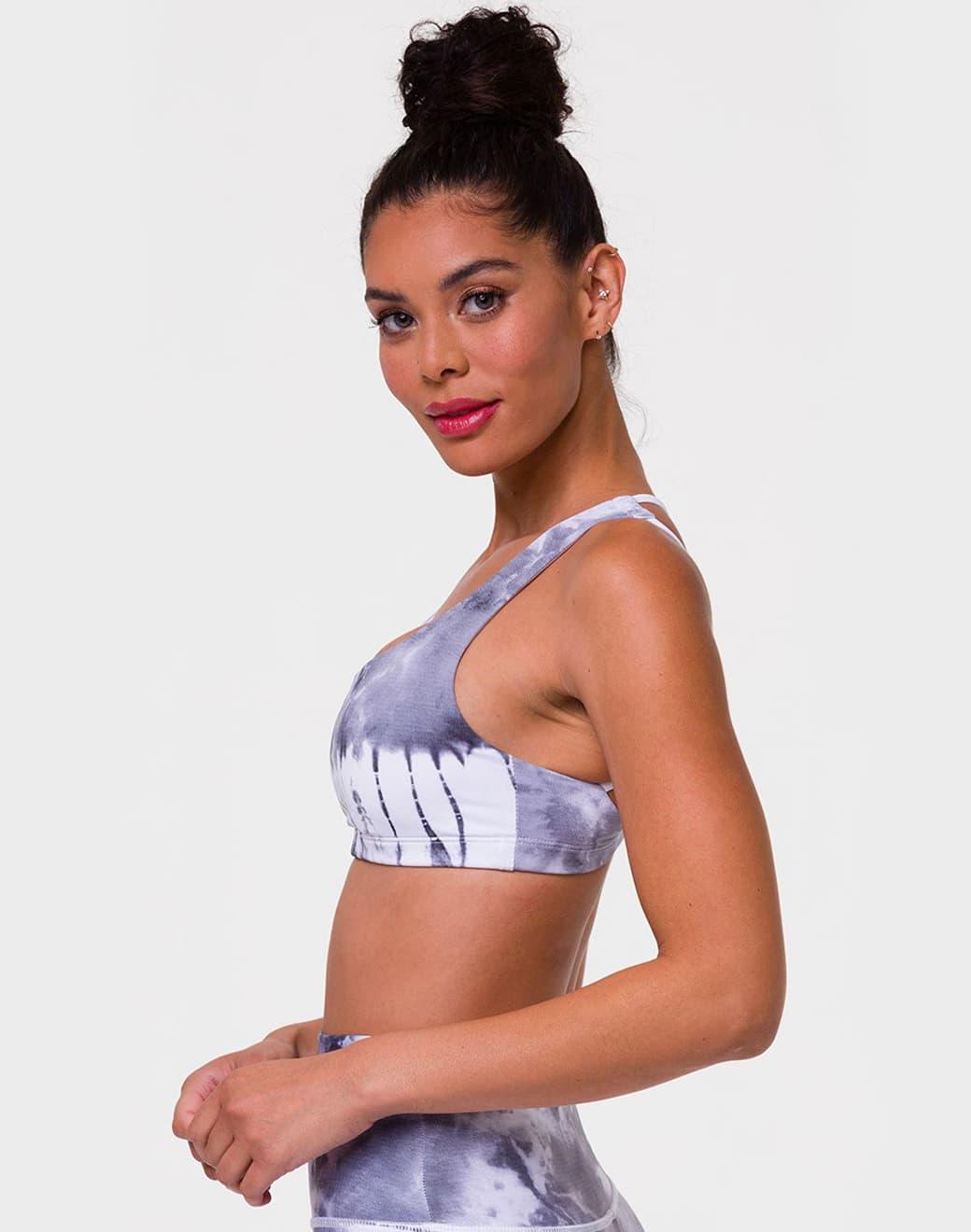 Onzie Graphic Mudra Bra Light Gray Tie Dye Sporcu Sütyeni