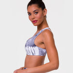 Onzie Graphic Mudra Bra Light Gray Tie Dye Sporcu Sütyeni