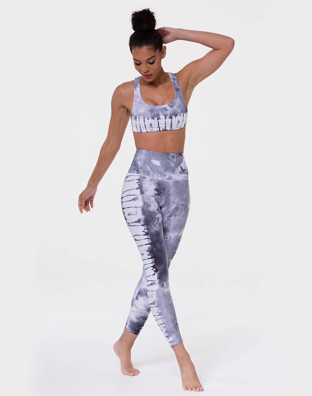 Onzie Graphic Mudra Bra Light Gray Tie Dye Sporcu Sütyeni