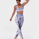 Onzie Graphic Mudra Bra Light Gray Tie Dye Sporcu Sütyeni