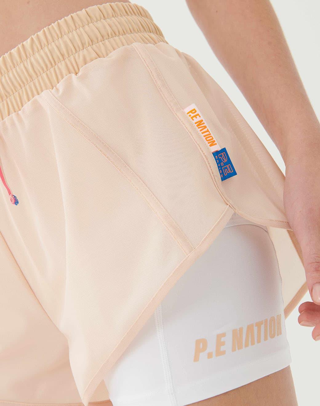 P.E Nation Gravity Short in Wheat Spor Şort