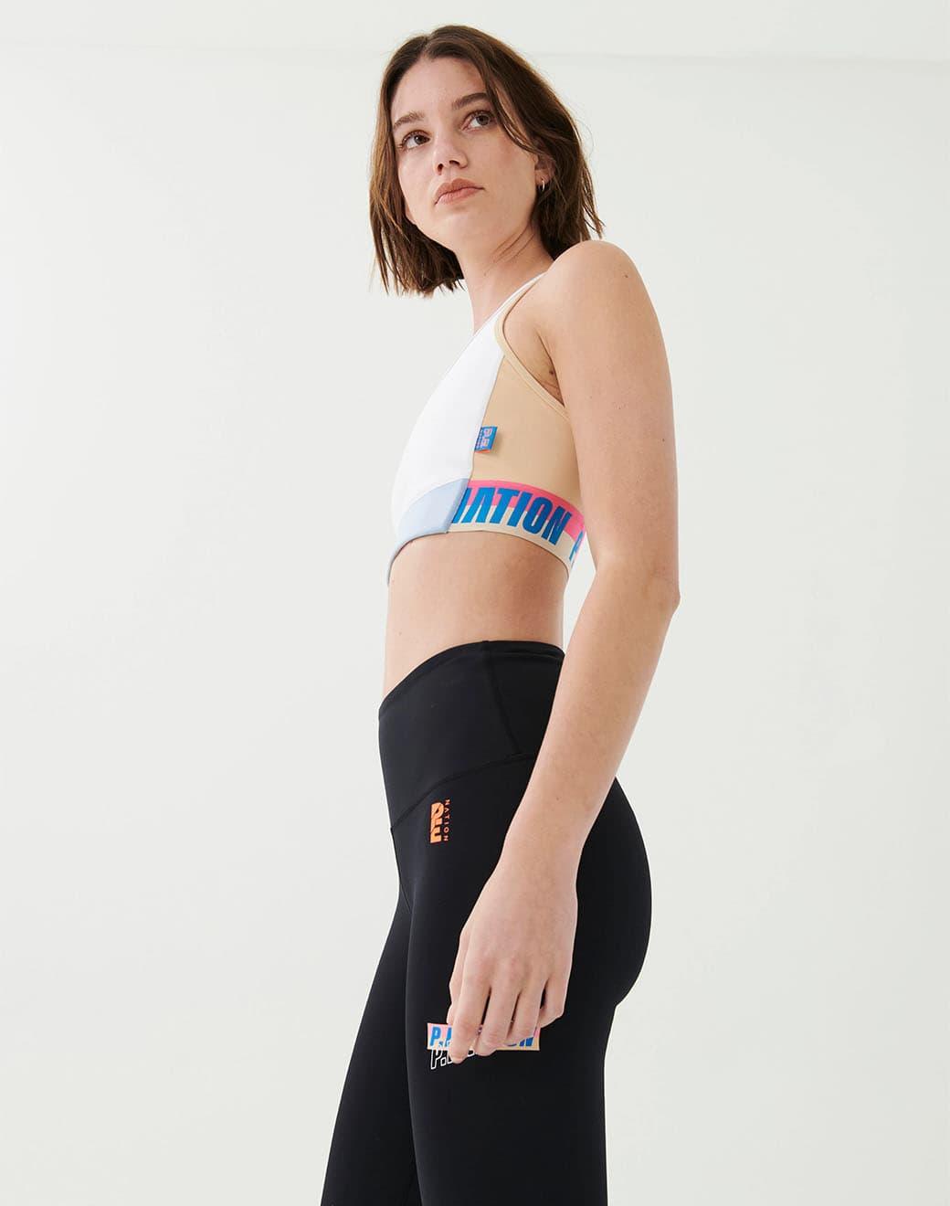 P.E Nation Gravity Sports Bra in Optic White Spor Sütyeni