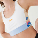 P.E Nation Gravity Sports Bra in Optic White Spor Sütyeni