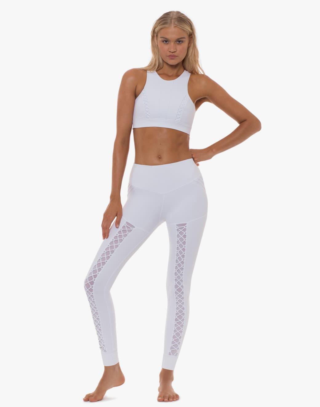 Lurv Sportswear Heavens Open Legging Beyaz Spor Tayt