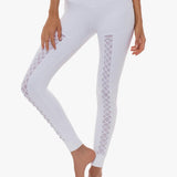 Lurv Sportswear Heavens Open Legging Beyaz Spor Tayt