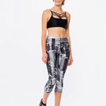 Terez Hi-Shine Leggings in Above NYC Kapri Tayt