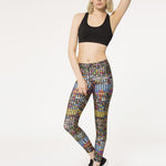 Terez Hi-Shine Leggings in Emoji Spor Tayt