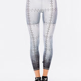Terez Hi-shine Leggings in Metal Madness Spor Tayt