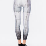 Terez Hi-shine Leggings in Metal Madness Spor Tayt