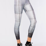 Terez Hi-shine Leggings in Metal Madness Spor Tayt