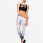 Terez Hi-shine Leggings in Metal Madness Spor Tayt