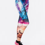 Terez Hi-shine Leggings in Moon Woman Spor Tayt