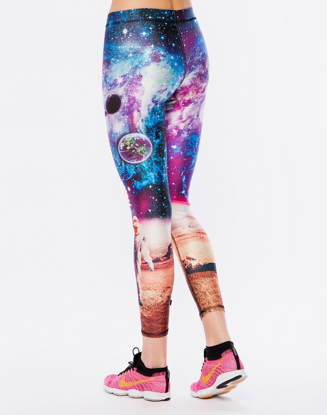 Terez Hi-shine Leggings in Moon Woman Spor Tayt