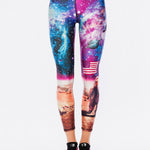 Terez Hi-shine Leggings in Moon Woman Spor Tayt