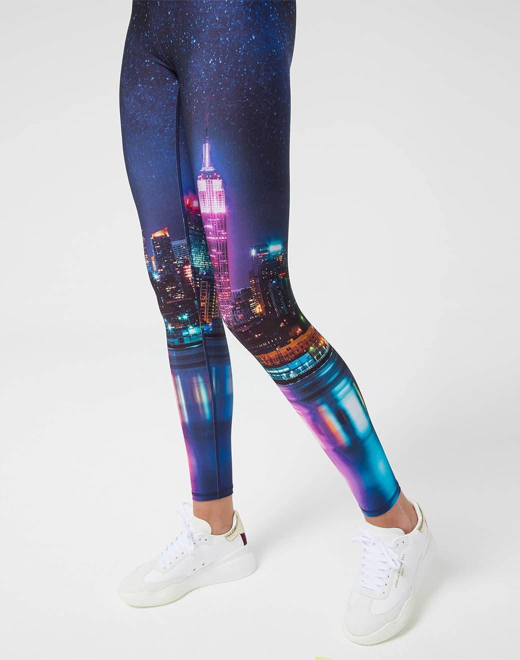 Terez Hi-shine Leggings in NYC Nights Spor Tayt