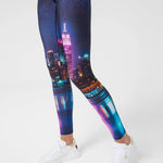 Terez Hi-shine Leggings in NYC Nights Spor Tayt