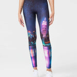 Terez Hi-shine Leggings in NYC Nights Spor Tayt